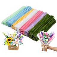 [sillyshuai]700PCS Pipe Cleaners Flower Kit  7 Colors Pipe Cleaners Flowers Kit Macaron Pastel Pipe 