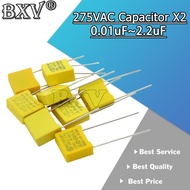 10PCS/LOT 275VAC Capacitor X2 Series 0.01UF ~ 2.2UF Polypropylene Film Capacitor New 10nf 100nf 150n