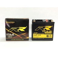 แบตตอรี่ RR แบตเตอรี่แห้ง YT14-JS (12V/14Ah) แบตมอเตอร์ไซต์ พร้อมใช้ สำหรับ APRILIA F650GS F800ST DU