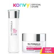 Nu Formula Pro White Brightening Gel Cream 50ml + Essence Lotion 150ml เซทผลิตภัณฑ์บำรุงผิวหน้า