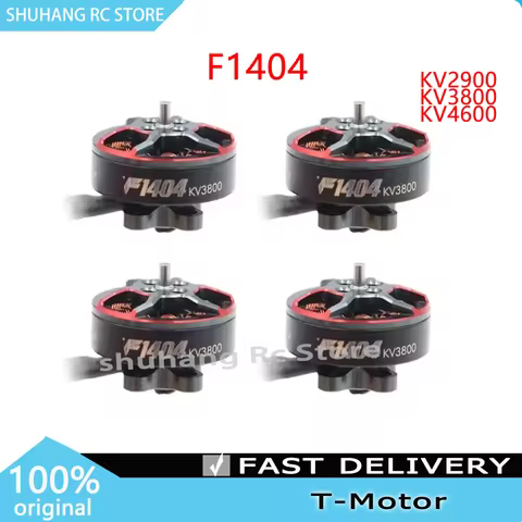 T-Motor F1404 2900/3800/4600KV Brushless Motor 2mm Shaft Diameter for RC FPV Freestyle Toothpick Dro