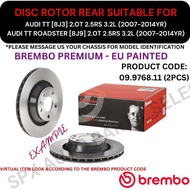BREMBO GENUINE DISC BRAKE ROTOR (REAR) FOR AUDI TT [8J3] '07-14YR / TT ROADSTER [8J9] '07-14YR (310M