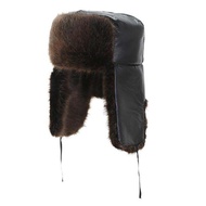 หมวกกันน้ำ Trapper Hat Russian Ushanka Trooper Aviator สำหรับผู้ชายและผู้หญิง หมวกกันฝนสไตล์ยุโรป หม