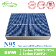 N95 PM 2.5 Cabin Air Filter BMW F30 F31 F34 F20 F21 3 Series 1 Series OE 64119283497