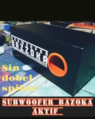 Subwofer bazoka aktif 8 in dobel spiker .spiker legacy 8 in dobel koil