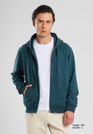 MANZONE - Jacket Hoodie Pria Storm 04 - Teal
