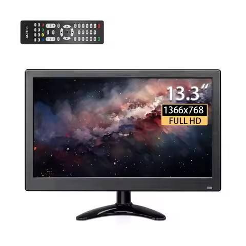 Portable Monitor 13.3/11.6/10.1 Inch Surveillance Monitor with HDMI VGA AV BNC USB for Laptop Raspbe