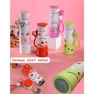 CUTE KEYCHAIN TUMBLER CODE 2227 420ML / CHARACTER TUMBLER FREE KEYCHAIN