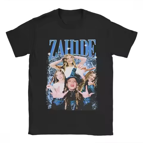 Retro Zahide Bootleg Merch Men Women T Shirt 100% Cotton Tee Graphic Printed T-shirt Clothes