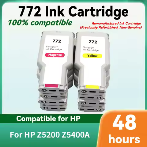 8Color Ink Cartridge CN629A 630A 631A 632A 633A 634A 635A 636A Compatible for HP772 Available For HP