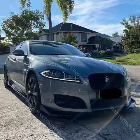 For Jaguar XF 3.0 Sportbrake 3.0 V6D 500 600 X250 Facelift 2012-2015 Front Bumper Lip Spoiler Splitt