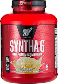 BSN SYNTHA-6 Protein Powder, Vanilla Ice Cream, 2267.96g (5 lbs)