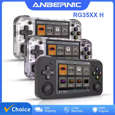 ANBERNIC RG35XX H Handheld Game Console Linux 3.5 inch IPS Screen H700 Retro Video Games Player 3300