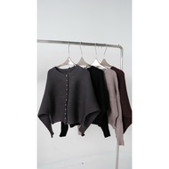 Zeze Batwing knit long sleeve top knit top/ cardigan/ women's top/