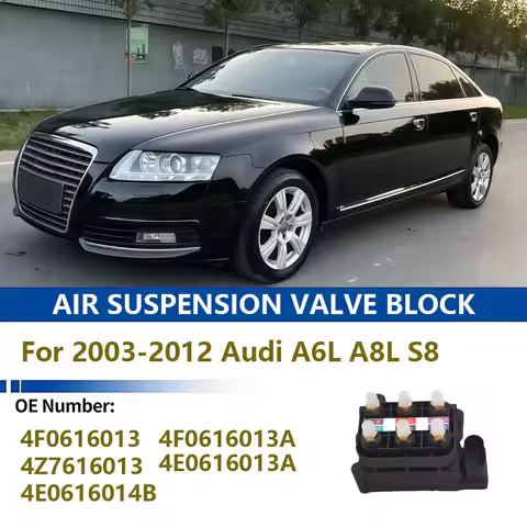 For Audi A6L A8L S8 A6 4Z8 C6 4E8 4E 4F2 4B2 Air Suspension Valve Air Suspension Solenoid Valve Bloc