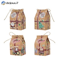 Fast Delivery!  50pcs Christmas Treat Bags With Jute Twine Kraft Paper Gift Boxes Party Favors Supplies For Xmas Holiday