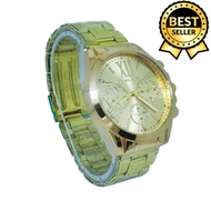 Michael Kors 3 Chrono All Gold Stainless Steel Watch For Men(Gold)