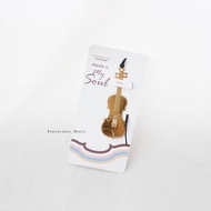 Musical Instrument Bookmark | Violin musical instrument motif bookmark