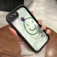 HIJAU Casing HP OPPO F9 F9 Pro A7x Realme 2 Pro Realme U1 Case Pattern Smiling Face And Green Fog Cellphone Case Camera Lens New Silicone Case Softcase