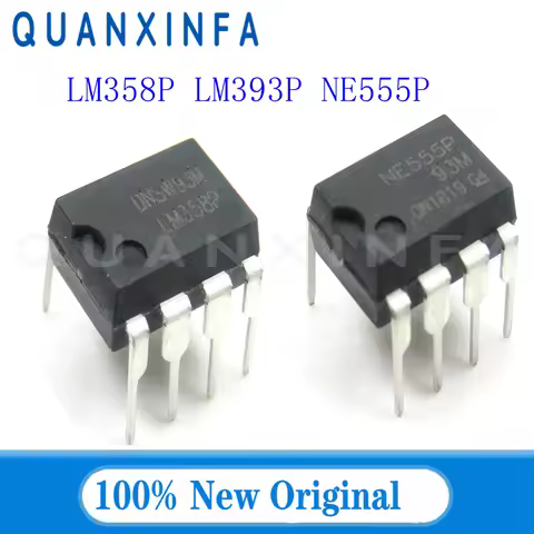 10PCS LM358P LM393P NE555P DIP8 LM358 LM393 NE555 operational amplifier/timer