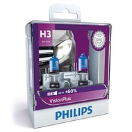 Philips Vision Plus Car Headlight Bulb ( H1 H3 H4 H7 H11 HB3 HB4 | +60% More Light | Pack of 2 Bulb 
