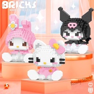 【hot sale】♛▲ B09 Girls Series Assembled Educational Building Block Toys Disney KT Cat Star Dalulina Belle Cartoon Doll Gift