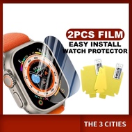 [READY STOCK ] 2 Pcs Smart Watch Protective Film TPU Soft Screen Protector for Watch Series 7/8