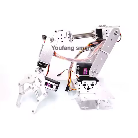 Sliver 6 DOF Robot Metal Alloy Mechanical Arm Claw MG996 for Arduino Robot DIY Kit Educational Robot
