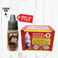 SUPER N MEDICINE FOR SINGING BIRDS WITH DIARRHEA, COLDS, AND HOARSE SUPER-N 1 Pack (12 Pcs)