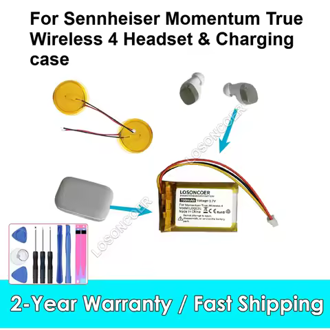 For Sennheiser Momentum True Wireless 2/3/4 Wireless2 1254 AHB702535PCT-01 Headset & Charging Case B