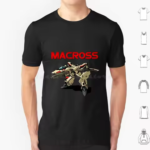 Macross T Shirt Cotton Men Women DIY Print Macross Macross Plus Movie Film Anime Cartoon Manga Tv Se
