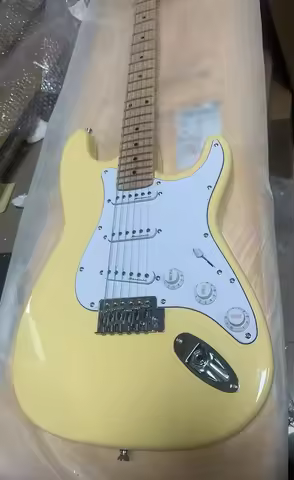 Scalloped Fingerboard, Dimarzio Pickups, Yngwie Malmsteen Guitar, Big Head Guitar, Milky yellow 2026