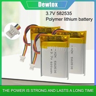 3.7V 600mAh 582535 Rechargeable Lithium Polymer Battery for MP3 GPS Smart Phone LED Lights Bluetooth Headset Lipo Cell Toys-Jueir