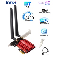 Intel Wifi 6E AX210 Pci Express Pcie pci-e dual band ac ax 6 Wireless Card Bluetooth 5.3