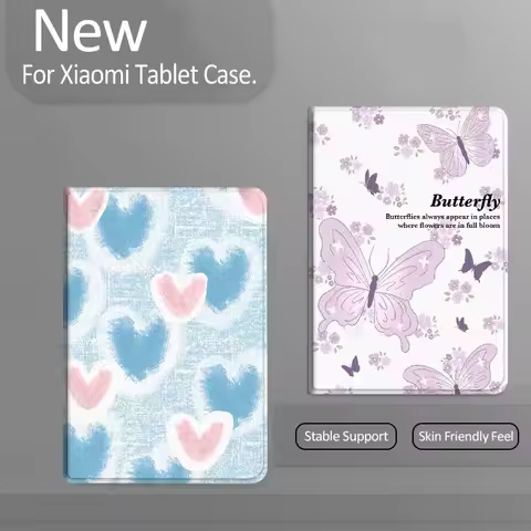 Flower Butterfly Love Tablet Case For Xiaomi Redmi Mi Pad 4 5 6 7 8 K SE Mini Pro Plus Max 10.1 11.2
