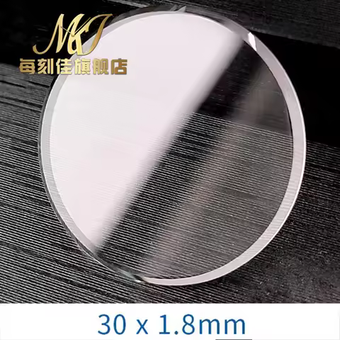Flat 30*1.8mm Mineral watch lens for SEIKO transparent Watch Crystal Glass parts Big Chamfer Replace