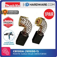 MAKITA 181030-1 CARBON BRUSH CB100A | A SERIES | CB101 / CB103 FOR CORDED TOOLS 4105KB / 9606 / 9215