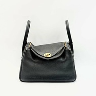 Hermes Lindy26 黑色金扣