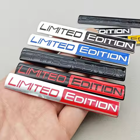 2pcs 3D Aluminum Car Sticker Logo LIMITED EDITION Emblem Badge Decal For Benz BMW Audi Toyota Honda 