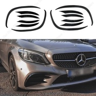 For Mercedes C Class Front Bumper Spoiler Splitter Air Intake Grille Trim Cover W205 S205 A205 C205 
