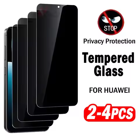 2-4pcs Anti-spy Privacy Protective Tempered Glass for Huawei Nova Y73 Y72 Y71 Y70 Y72S Y63 Y61 Y60 Y