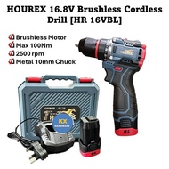 Hourex 16V Brushless Motor Cordless Drill Driver 10mm Metal Chuck HR16V BL KX15959