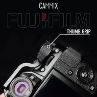Thumb grip aluminum alloy mixed with premium leather camera accessories - Thumbs up for Sony Fujifil