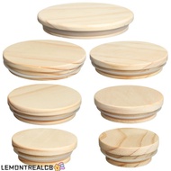 LEMONTREALCB Wood Lids Reusable Bottle Sealing Caps Compatible Canning Storage