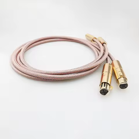Accuphase 40th Anniversary Edition Hifi XLR Interconnect Audio Cable Gold Plated Male to Female Plug