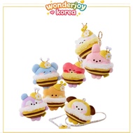 [LINE FRIENDS] BT21 Honey Bee Tape measure Bag charm (Koya / RJ / Shooky / Mang / Chimmy / Tata / Co