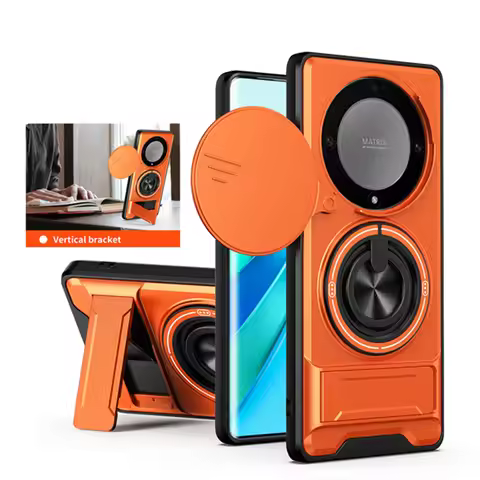 Armor Fashion Phone Cases For Huawei X9A X9B X9C X9D X9 Camera Protect Metal Ring Stand Cover For Hu
