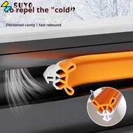 SUYO Window Seal Strip, 4M Flexible Weather Strip,  Self-adhesive Plastic Steel TPE Dustproof Strip 