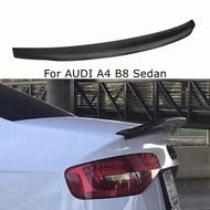 For AUDI A4 B8 Sedan BLE Style Carbon fiber Rear Spoiler Trunk wing 2009-2012 FRP Glossy black Forge