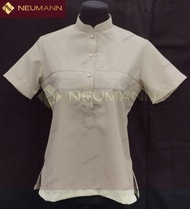 LADIES OFFICE BARONG (2 MITERAND) Lt. Green